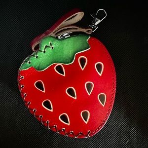 Strawberry 🍓 Leather coin purse